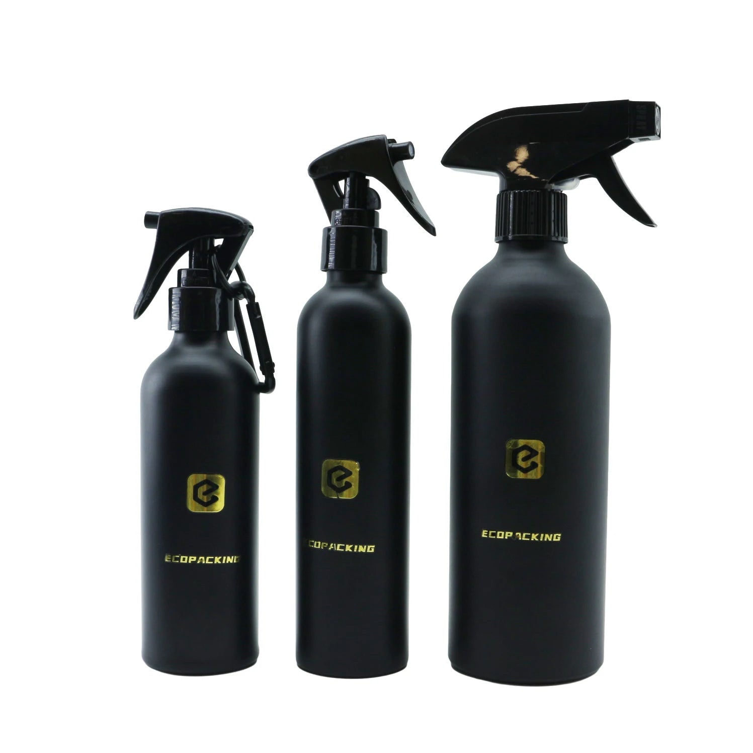 Matte Black OEM Custom Empty Cosmetic Aluminum Spray Bottle with Mist Sprayer 100ml 150ml 200ml 250ml 500ml - 图片 2
