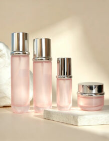 40ml 100ml 120ml 50g Luxury Custom Color Cosmetic Package Skin Care Facial Serum Glass Bottle with Lotion Pump