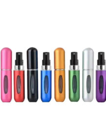 10ml Perfume Atomizer With Bottle Spray to Packaging Perfume Round Aluminum Refillable