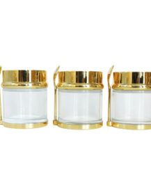Factory Price on 30ml 50ml 80ml Luxury Empty Wide Mouth Glass Jar with Lid for Face Care Body Butter Balm Eye Cream Loose Powder
