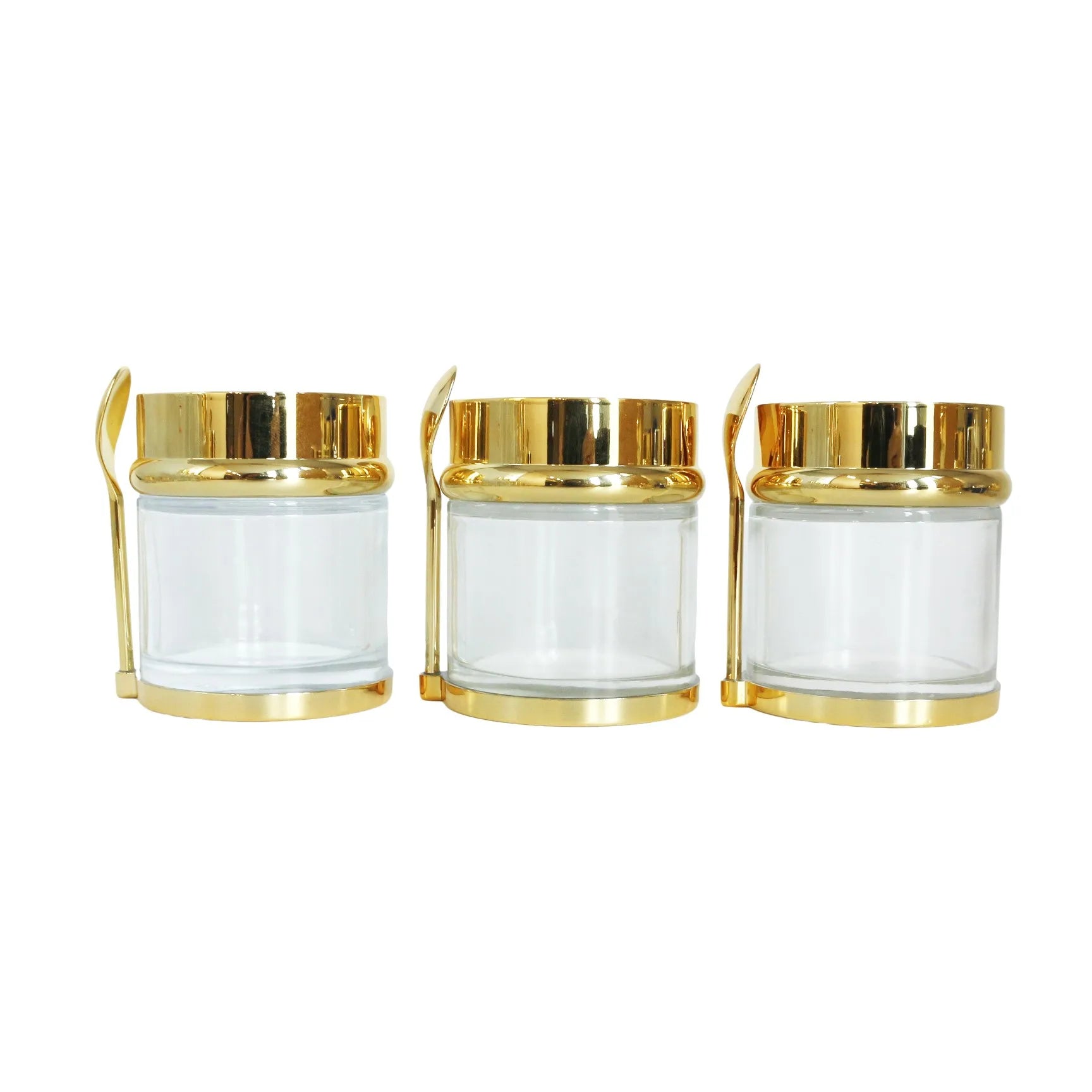 Factory Price on 30ml 50ml 80ml Luxury Empty Wide Mouth Glass Jar with Lid for Face Care Body Butter Balm Eye Cream Loose Powder