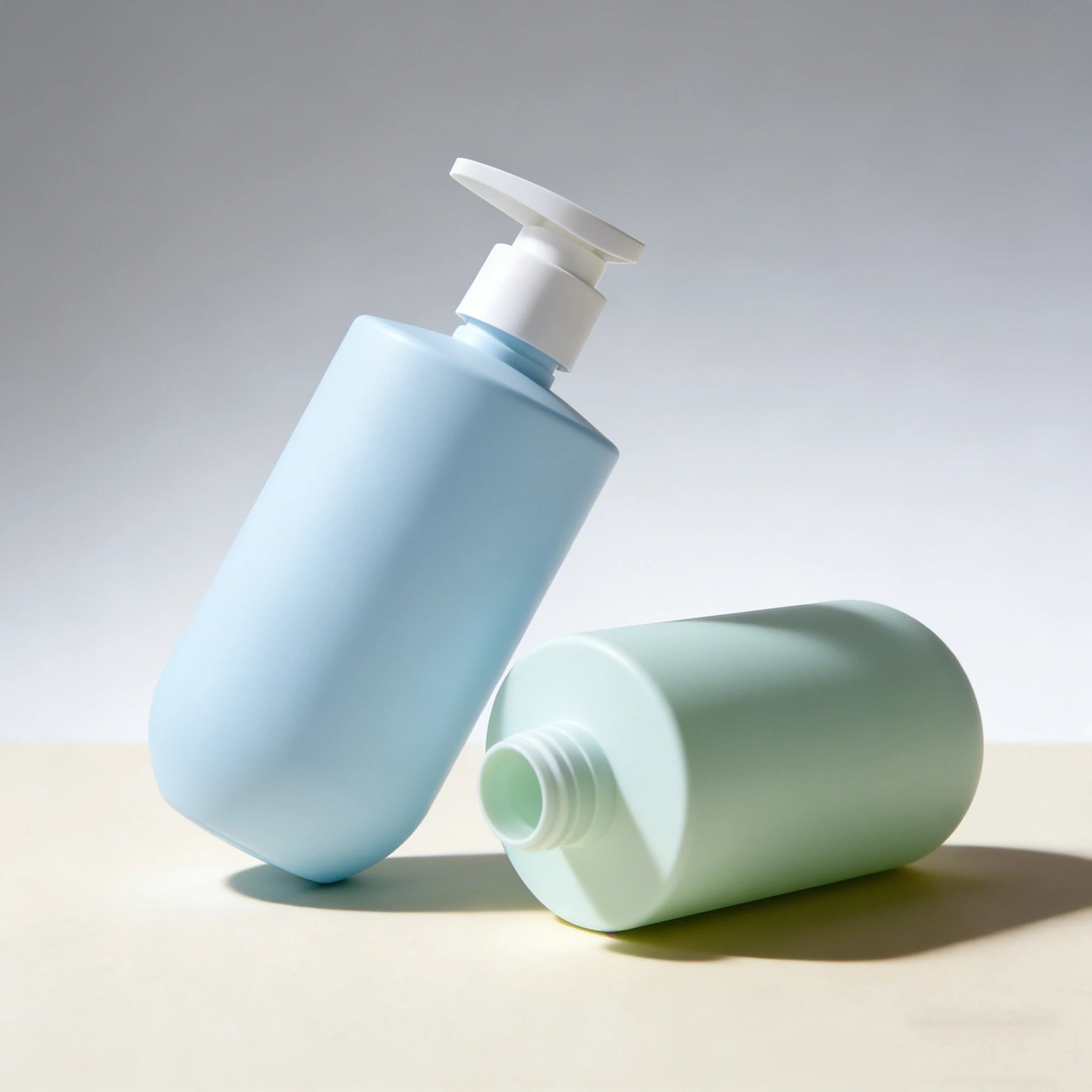16 oz Shower Gel Shampoo Conditioner Bottle 300ml Straight Shoulder HDPE Plastic Empty Spray Bottle - 图片 4