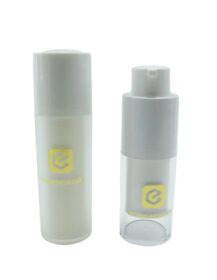 Cosmetic Luxury pp Airless Pump Bottle 15ml 30ml 50ml White Double Wall Airless Serum Bottle