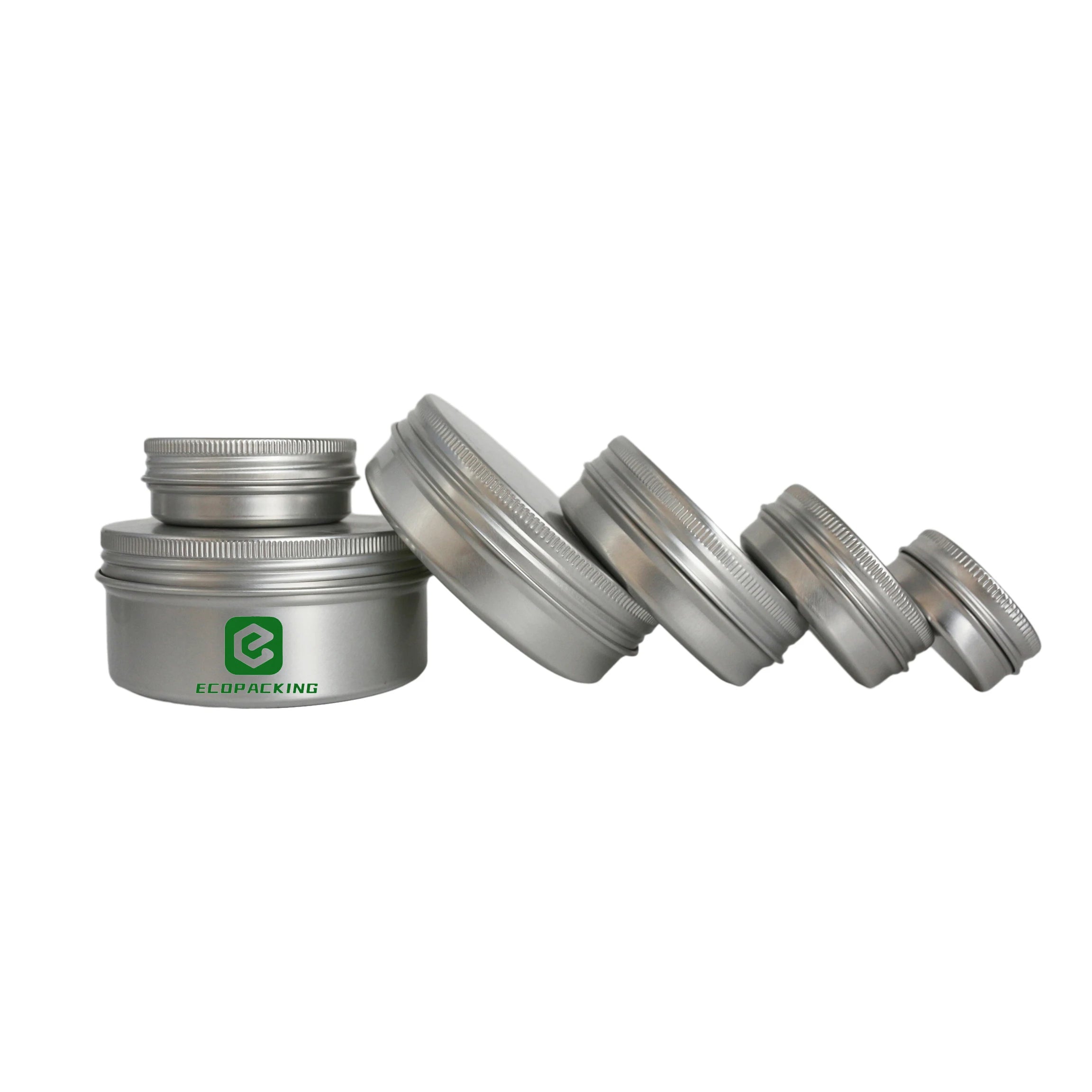 Small Aluminum Tin 15ml Aluminum Cosmetic Cream Jar Lip Balm Container