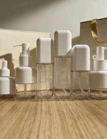 120ml 100ml 80ml 40ml Essential Oil Bottle Square Thick Material Fine Mist Spray Bottle with Sprayer&pump for Moisturizer