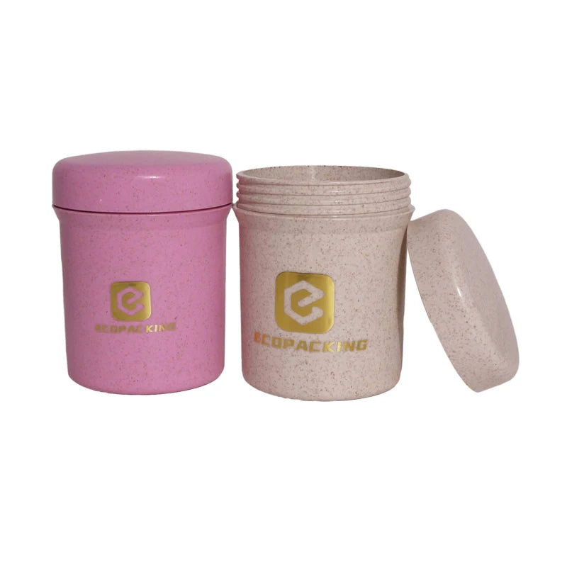 30ml 50ml 100ml 250ml 500ml Cosmetic Plastic Bottles Shampoo Lotion Bottle Wheat Straw Packaging for Skincare F888 - 图片 6