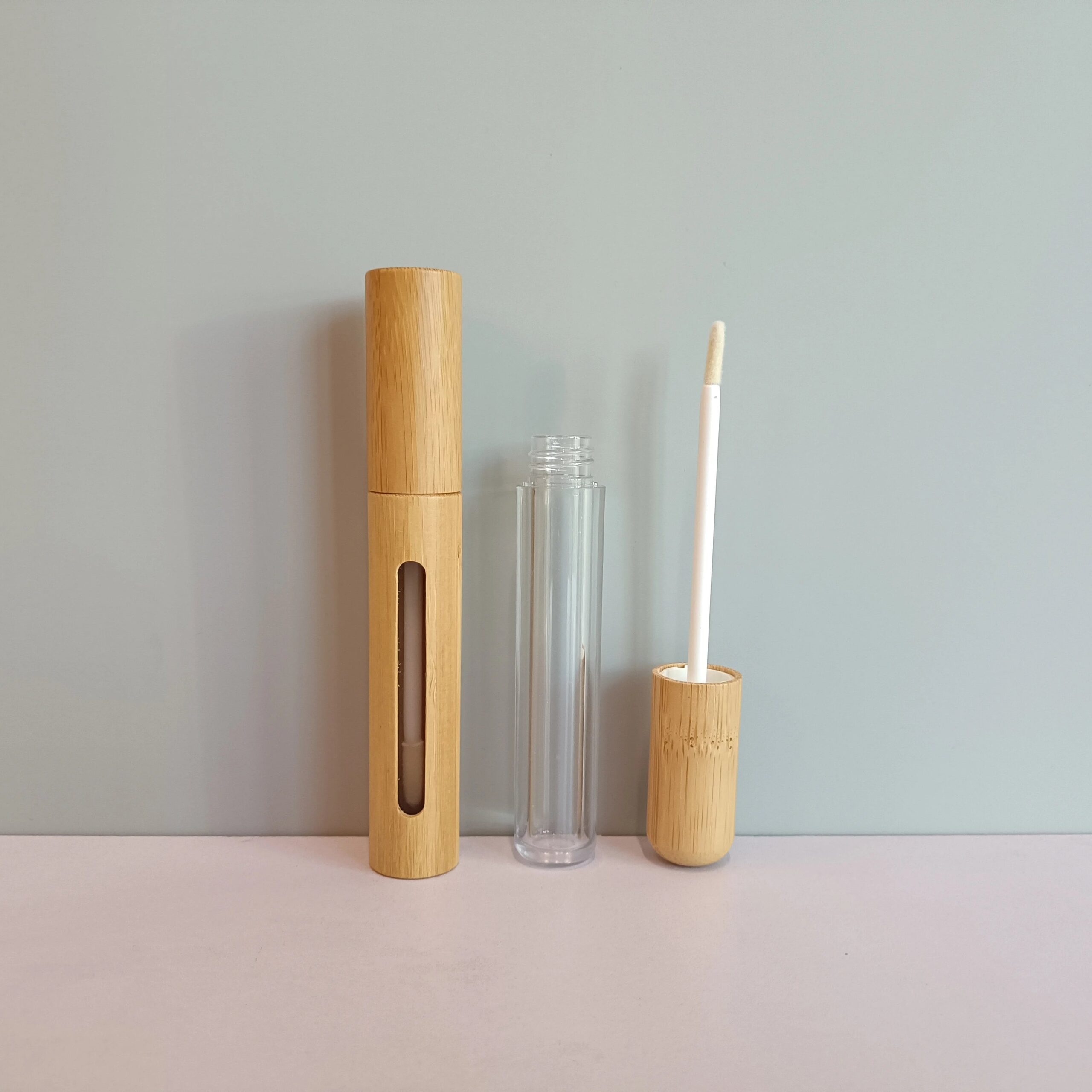 Custom Eco Friendly Cosmetic Container Bamboo Lipgloss Tube and Packaging Wholesale - 图片 2