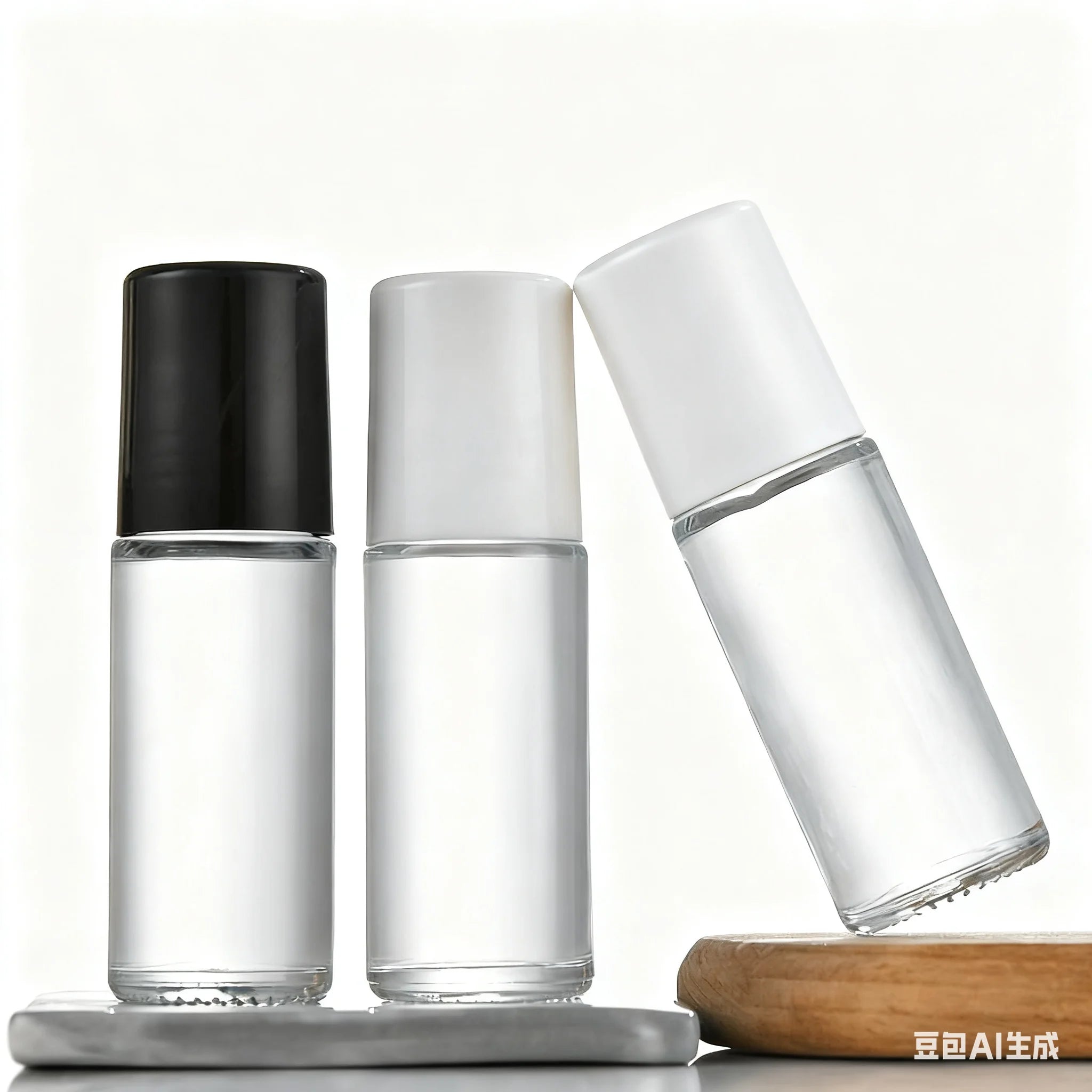 30ml 50ml Cylinder Roll on Deodorant Essential Oil Perfume Glass Roll on Roller Bottle Custom Gift Box Paper Tube - 图片 7