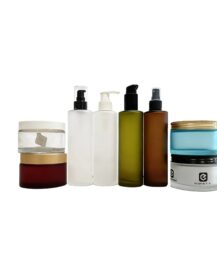 30ml 50ml 100ml 150ml 200ml Luxury Unique Custom Flat Shoulder Frosted Glass Lotion Pump Bottles