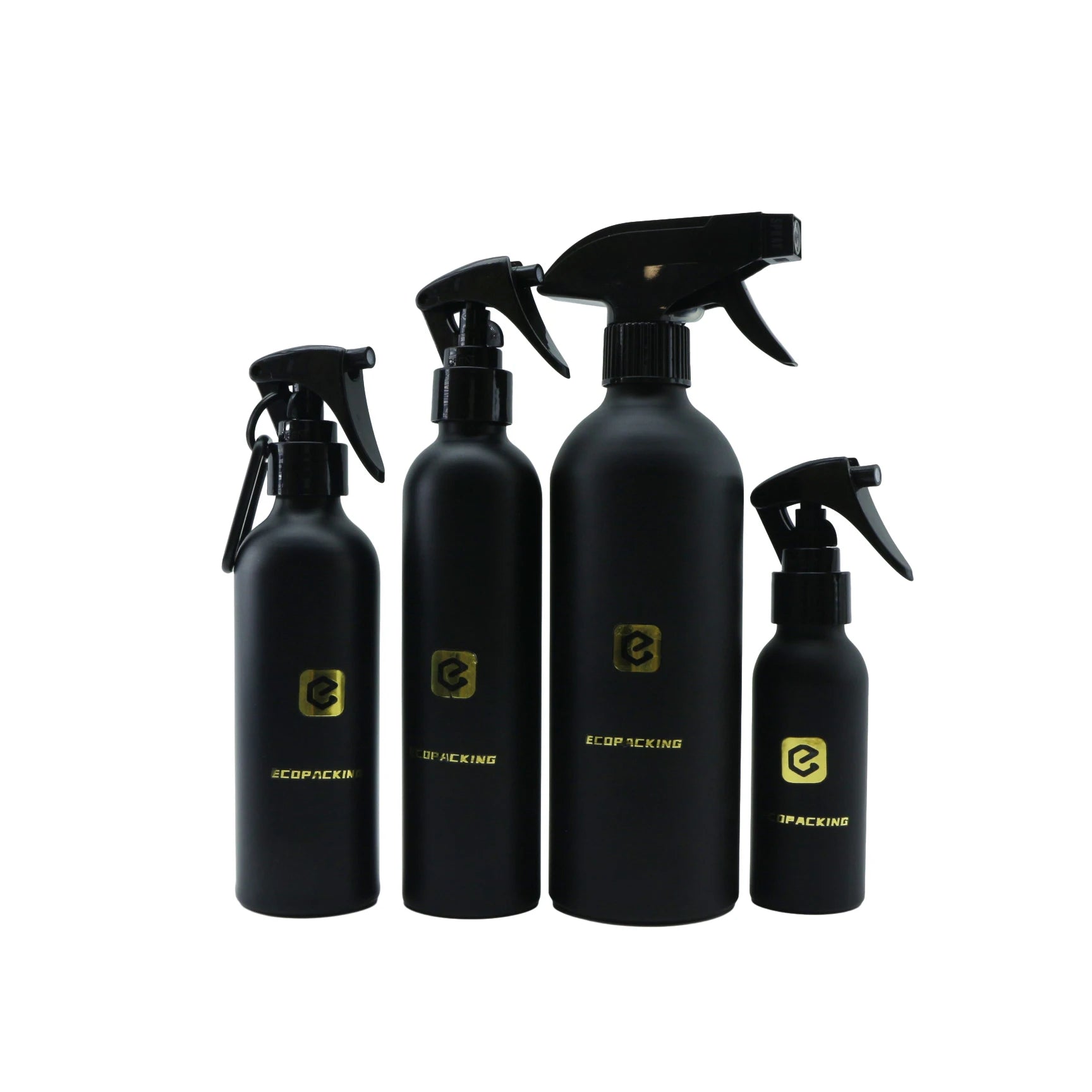 50ml 100ml 150ml 200ml 250ml 500ml Empty Matte Black Aluminium Fine Mist Spray Bottle with Pump D888