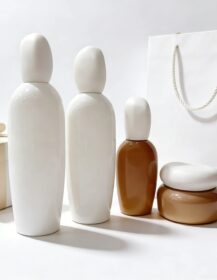 Luxury Cosmetic Glass Bottle and Jar Set Empty Lotion Cream Packaging with Cap 30ml 50ml 100ml 120ml 30g 50g