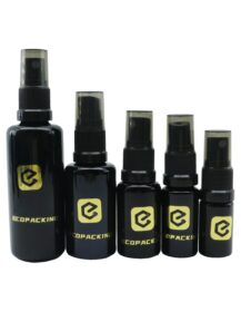 Wholesale 5ml 10ml 15ml 20ml 30ml 50ml 100ml 200ml Dark Violet Uv Black Glass Perfume Bottles