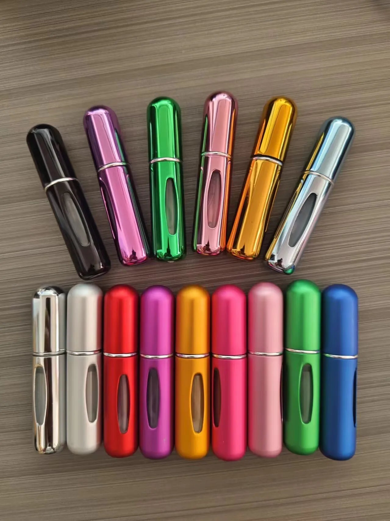 Travel Size Pocket Bottom Filled Refillable in Stock Empty 5ml Custom Luxury Aluminum Spray Perfume Oil Bottle Atomizer - 图片 7