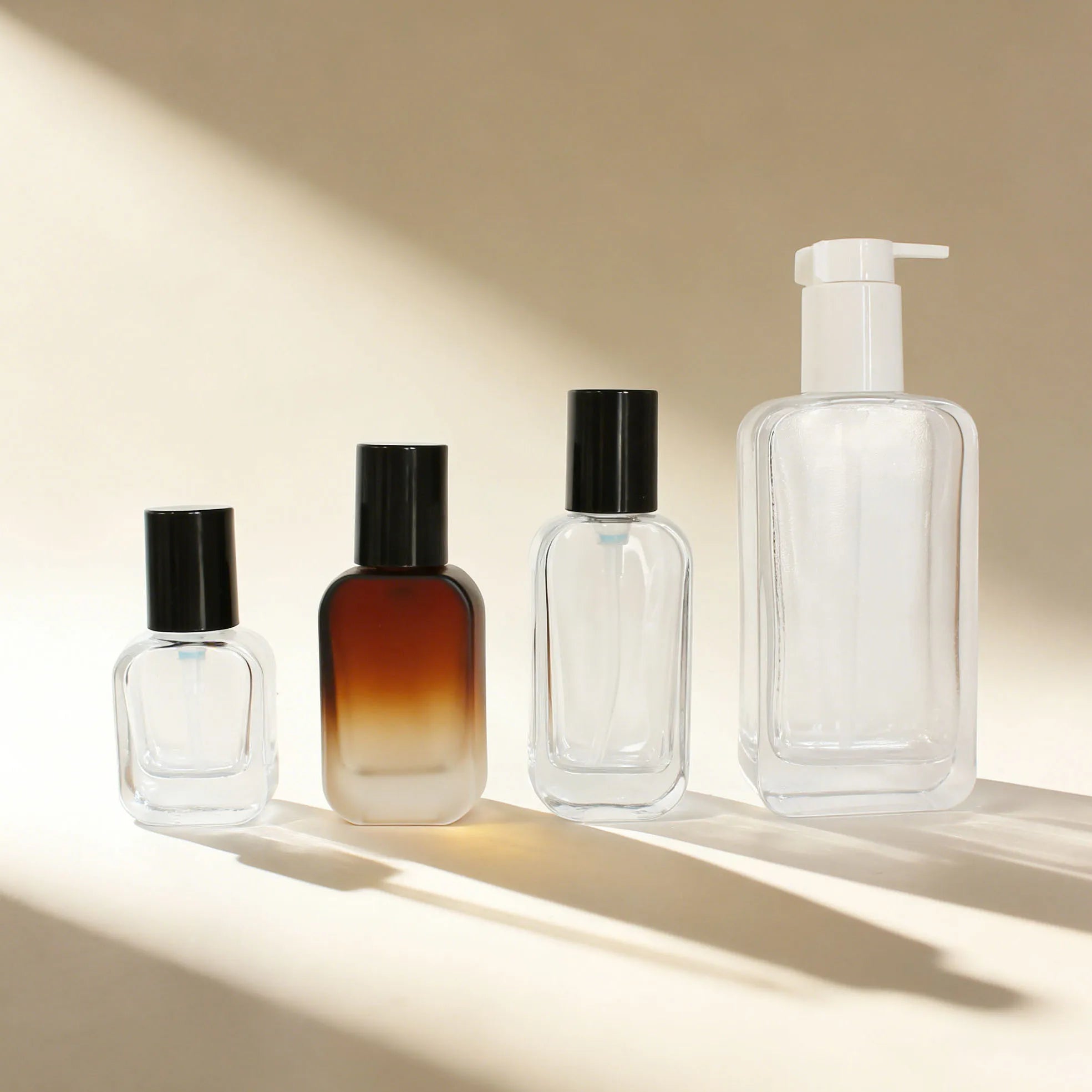Luxury Cosmetic Packaging 20ml 30ml 50ml 100ml 120ml 150ml Lotion Pump Bottle With Custom Paper Boxes - 图片 2