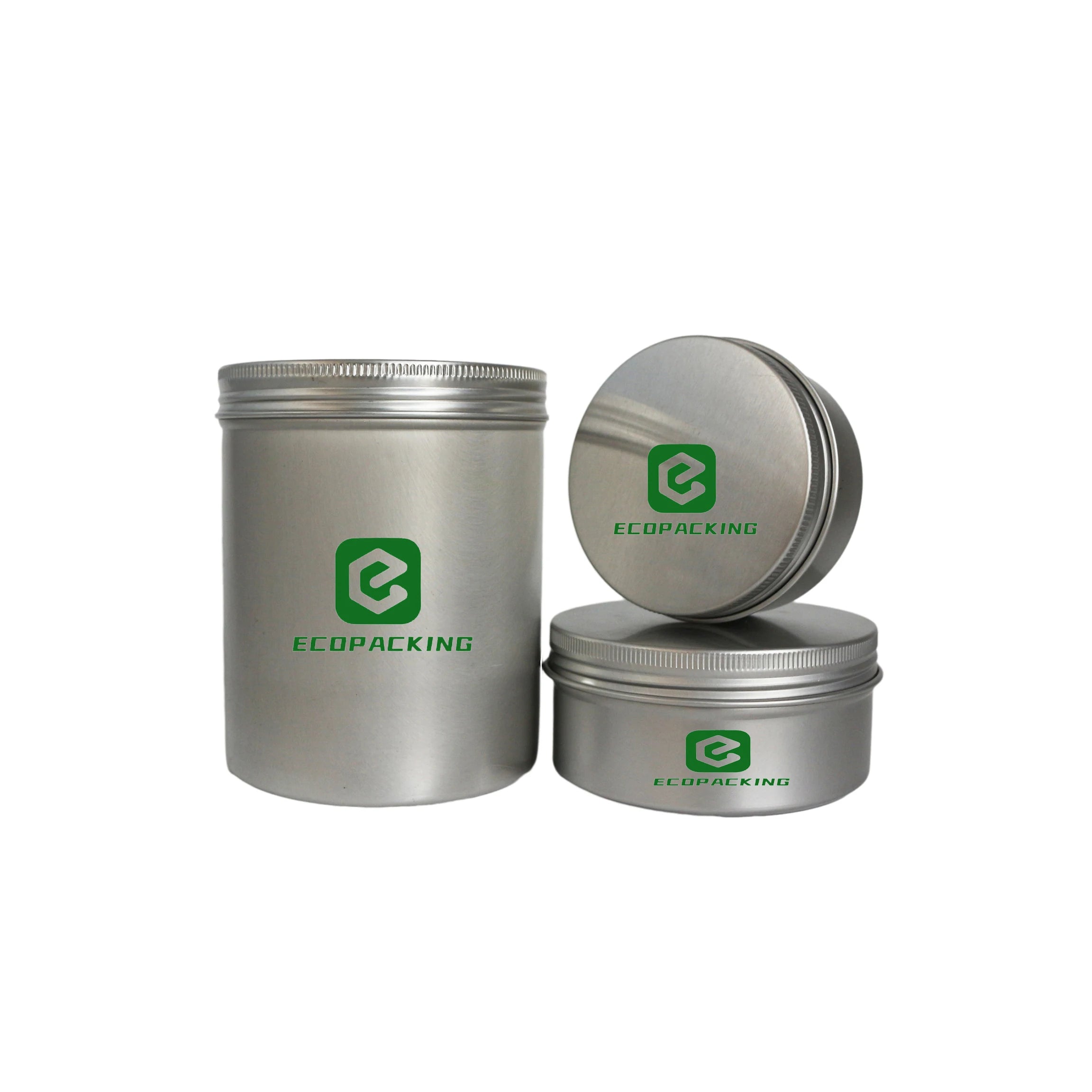 100ml 200ml 350ml 500ml Metal Tin Containers Cosmetic Aluminum Jar for Candle Tin Can with Screw Lid - 图片 3