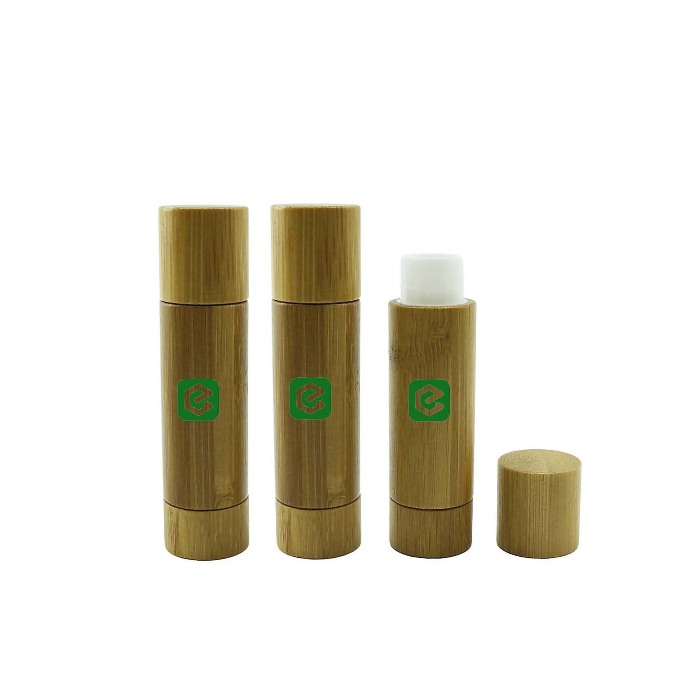 5ml 5g New Cosmetic Container Bamboo Lipstick Tube Wooden Lip Balm Tubes for Lip Care - 图片 2