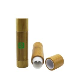 5g 5ml Lipstick Tube Natural Bamboo Cosmetic Packaging Lip Balm Container