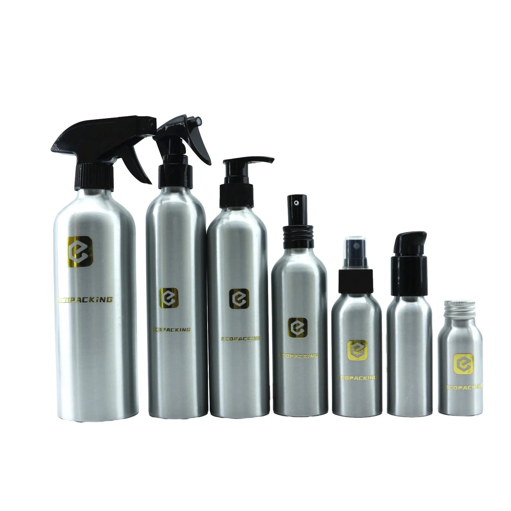 Custom Aluminum Packaging Metal Bottle 50ml 60ml 100ml 120ml 150ml 200ml 250ml Aluminum Bottle With Screw Aluminium Lid R888 - 图片 8