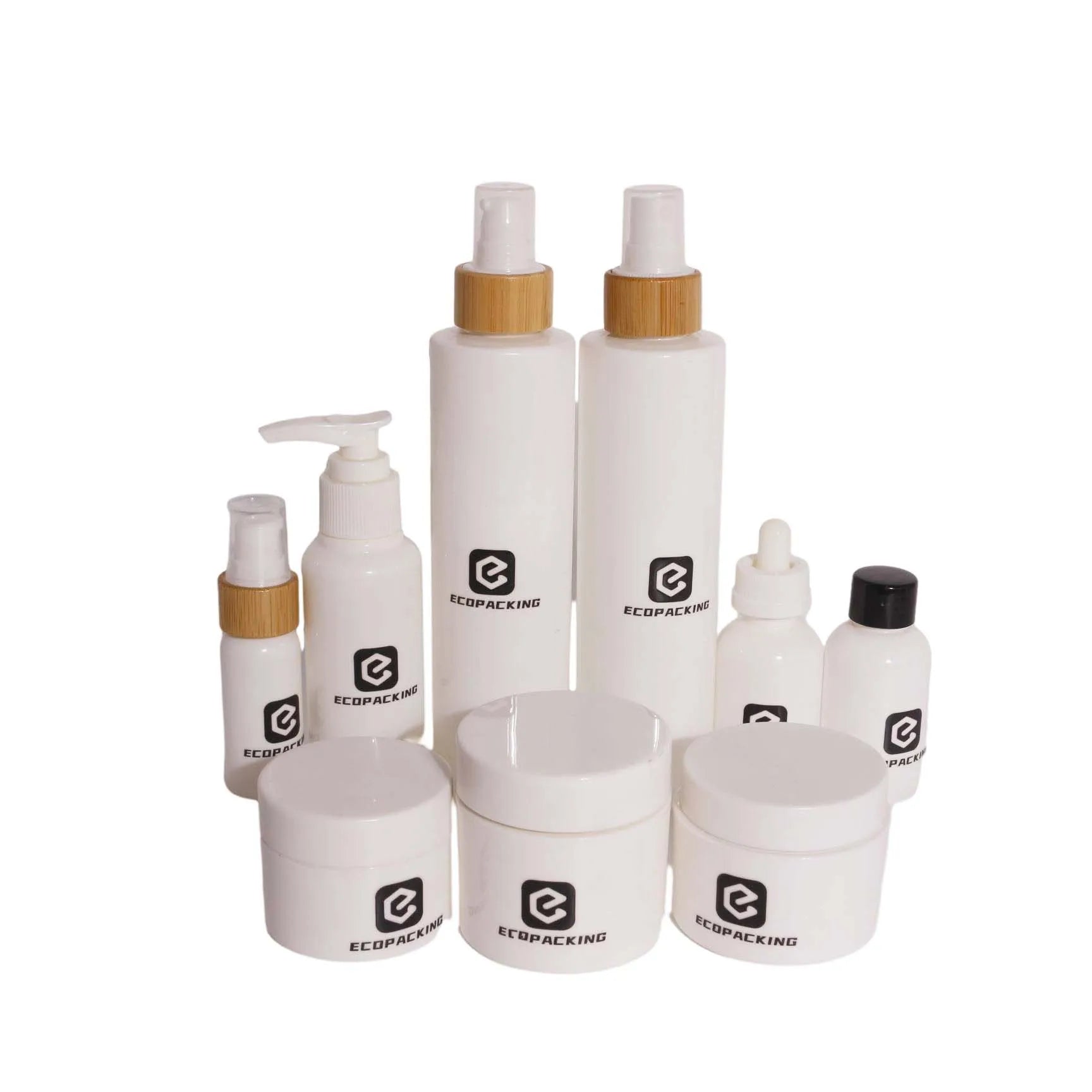 100% Eco Friendly Biodegradable 15g/30g/50g/100g/200g/300g White PLA Cosmetic Shampoo Face Cream Body Scrub Containers Jars 888J - 图片 7