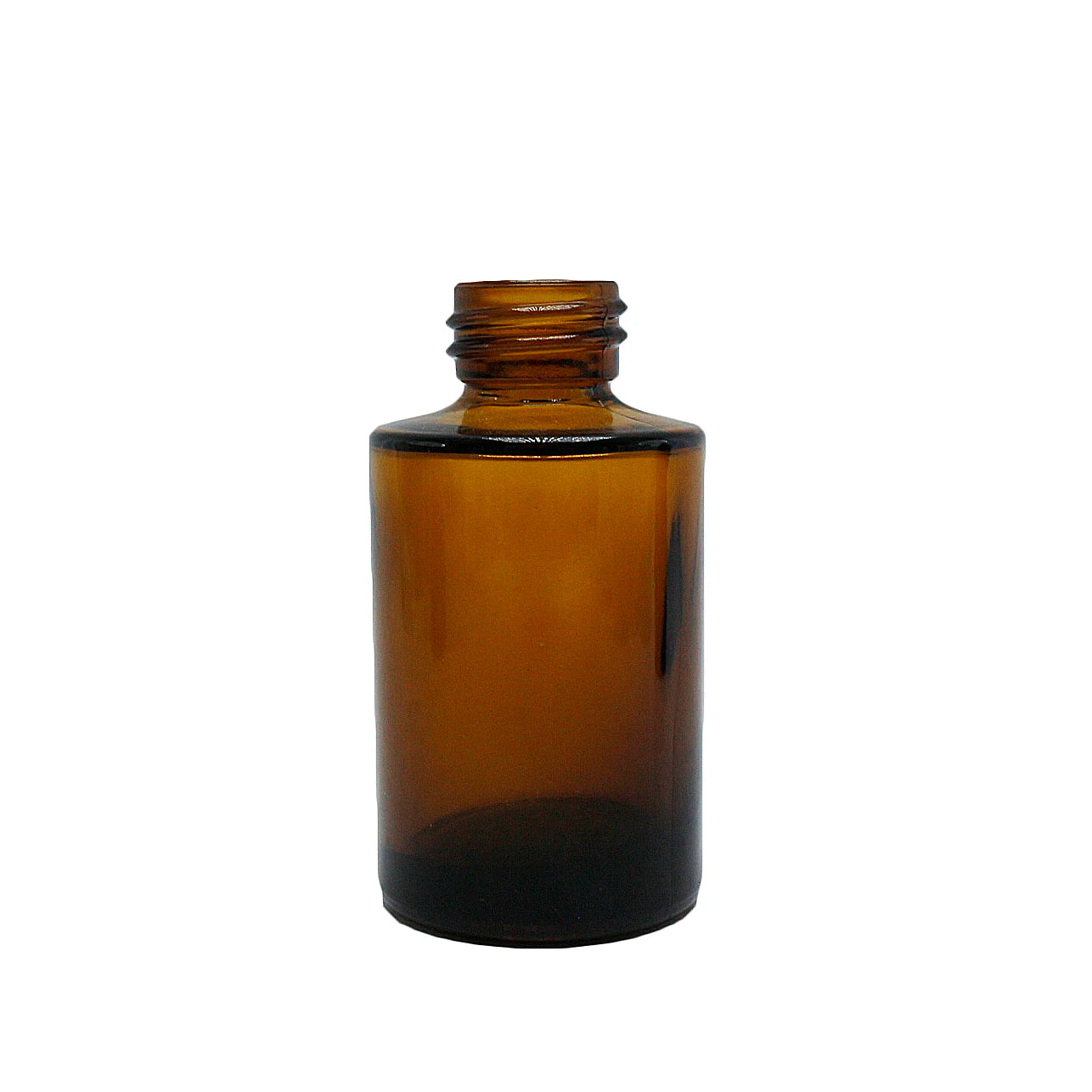 Empty Round 30ml 1oz Amber Glass Lotion Pump Bottle for Essential Oil Hair Oil with Gold Pump - 图片 7