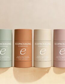 Minimalist Empty 30g 50g 75g Plastic Deodorant Stick Tube with Custom logo for Balm Skincare Packaging