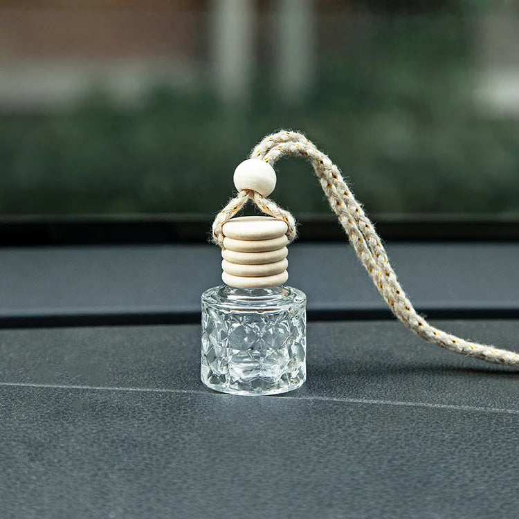 Empty air Freshener Hanging Glass Car Perfume Bottle Diffuser Bottle - 图片 7