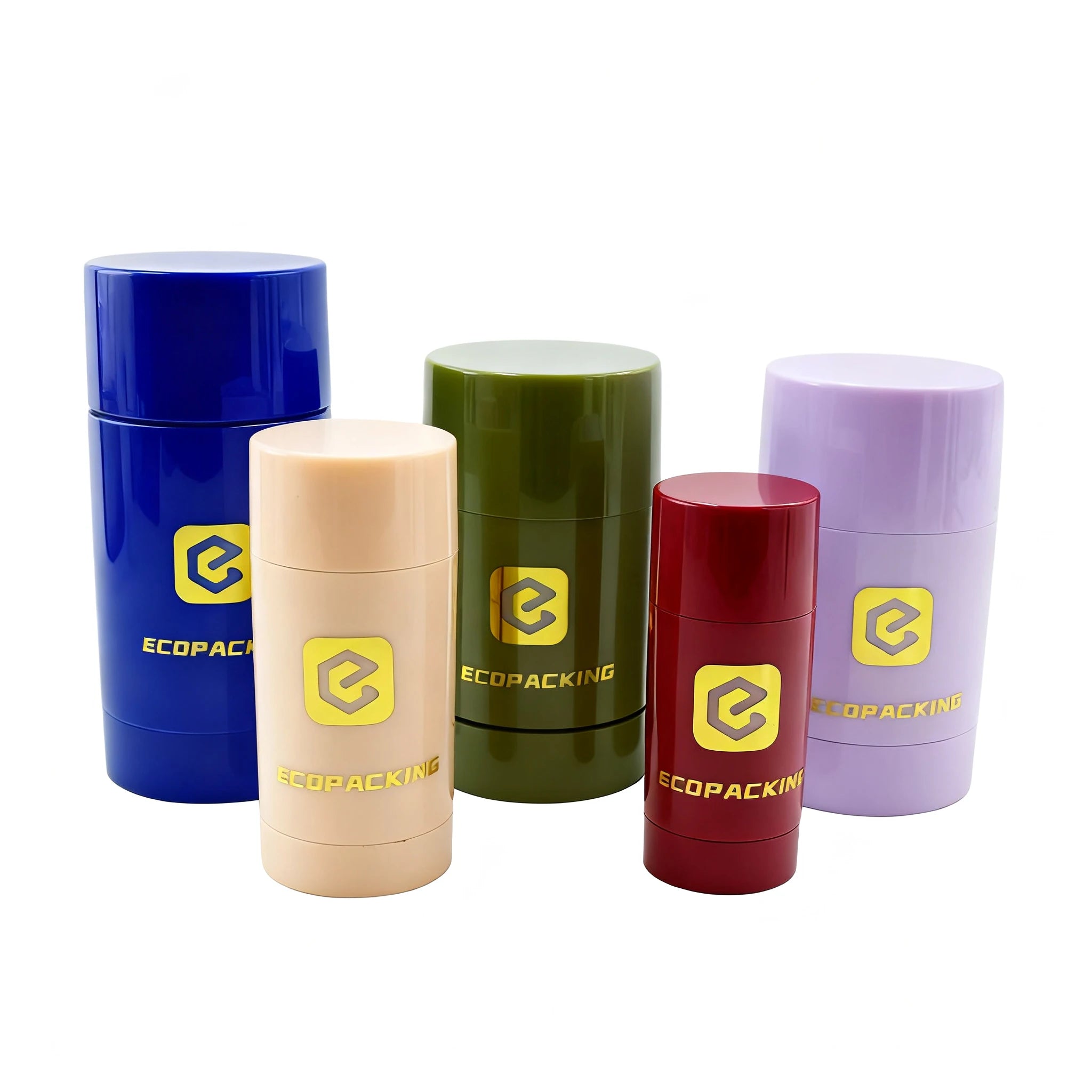 15G 30G 50G 75G Round Black Blue Red Empty Container Roll on Deodorant Bottle Balm Body Refill Deodorant Stick Bottle