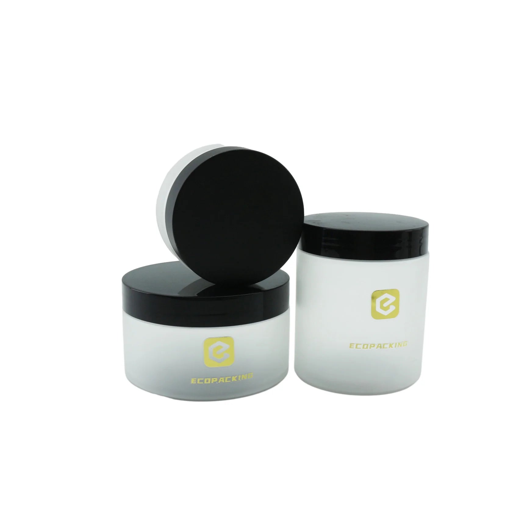 Plastic Cosmetic Packaging Round Jars 50ml 100ml 250ml PET Frosted Lotion Jars and Body Cream Jars with Lid - 图片 6