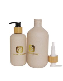 Eco Friendly 30ml 100ml 250ml 300ml 400ml 500ml Biodegradable Plastic Bottle Wheat Straw Bottle for Shampoo
