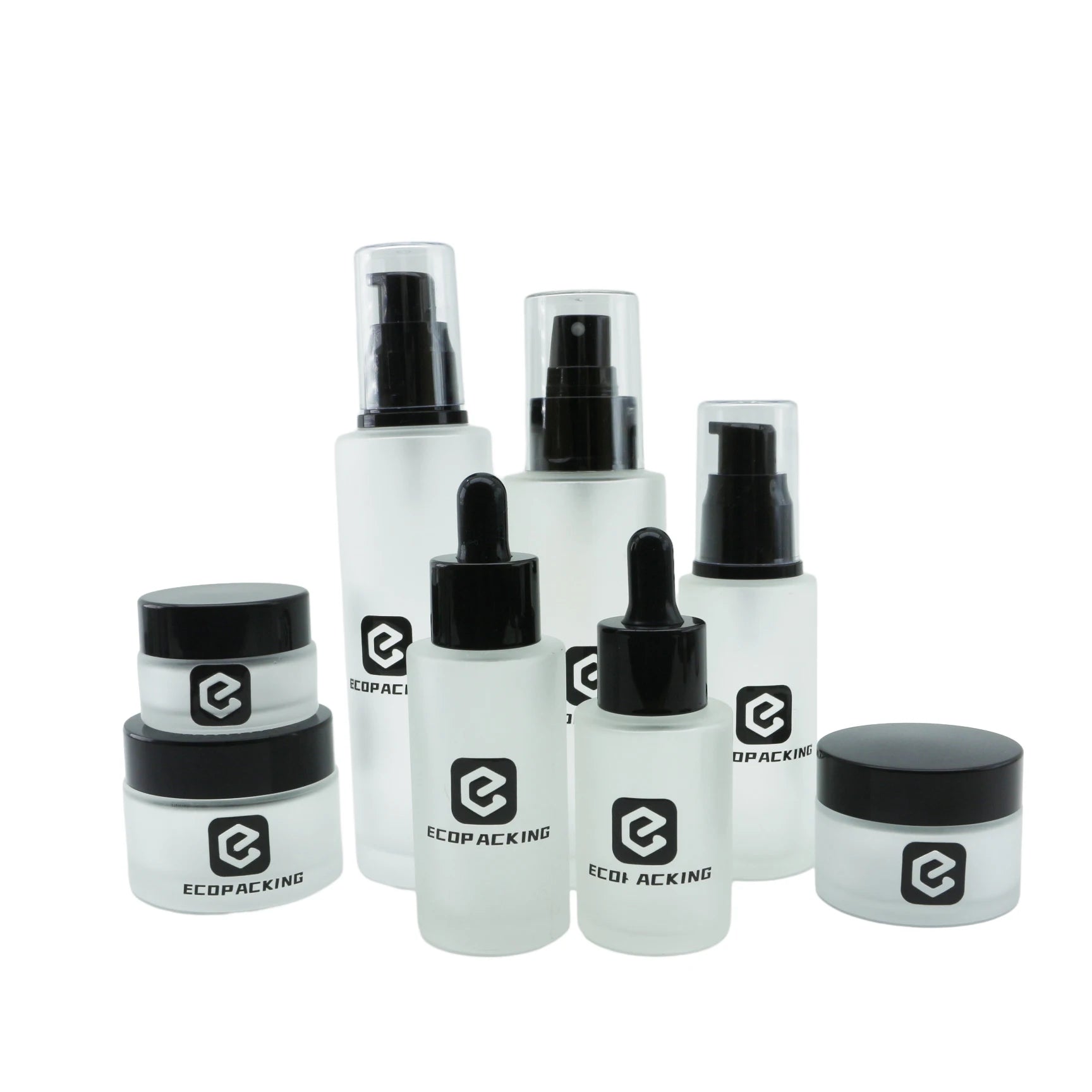 10ml 15ml 20ml 30ml 50ml 60ml 100ml 120ml 150ml 200ml Cosmetic Pump Glass Lotion Bottle for Hair Oil Body Lotion Essence B8888 - 图片 3