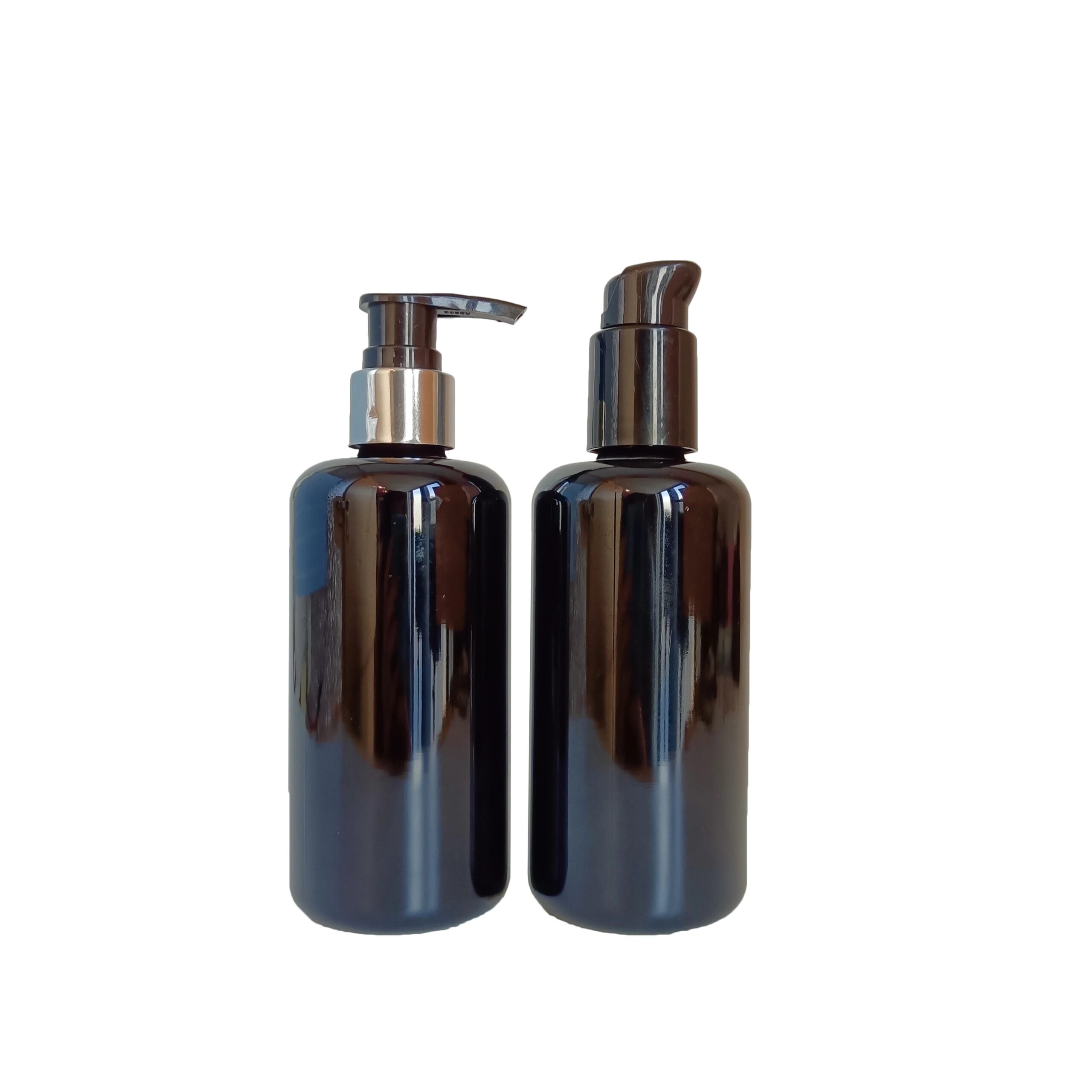 200ml 6oz Hair Oil Essential Perfume Cosmetic Dark Violet Uv Black Glass Pump Spray Bottle for Skin Care Custom Bottle