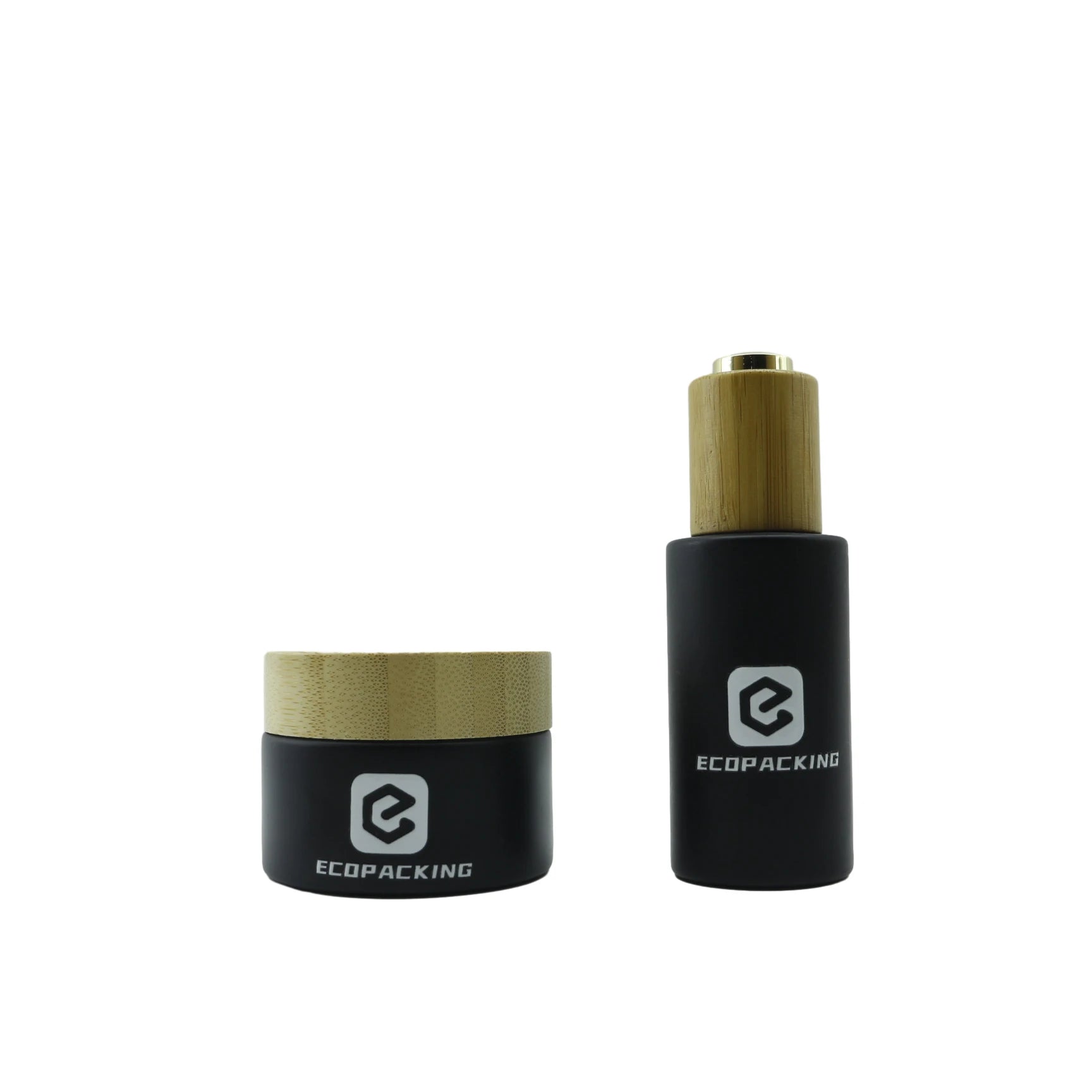 Empty Cosmetic Pump Bottle Black Serum Bottle Cosmetic Cream Jar 30ml 50ml 100ml 120ml - 图片 5