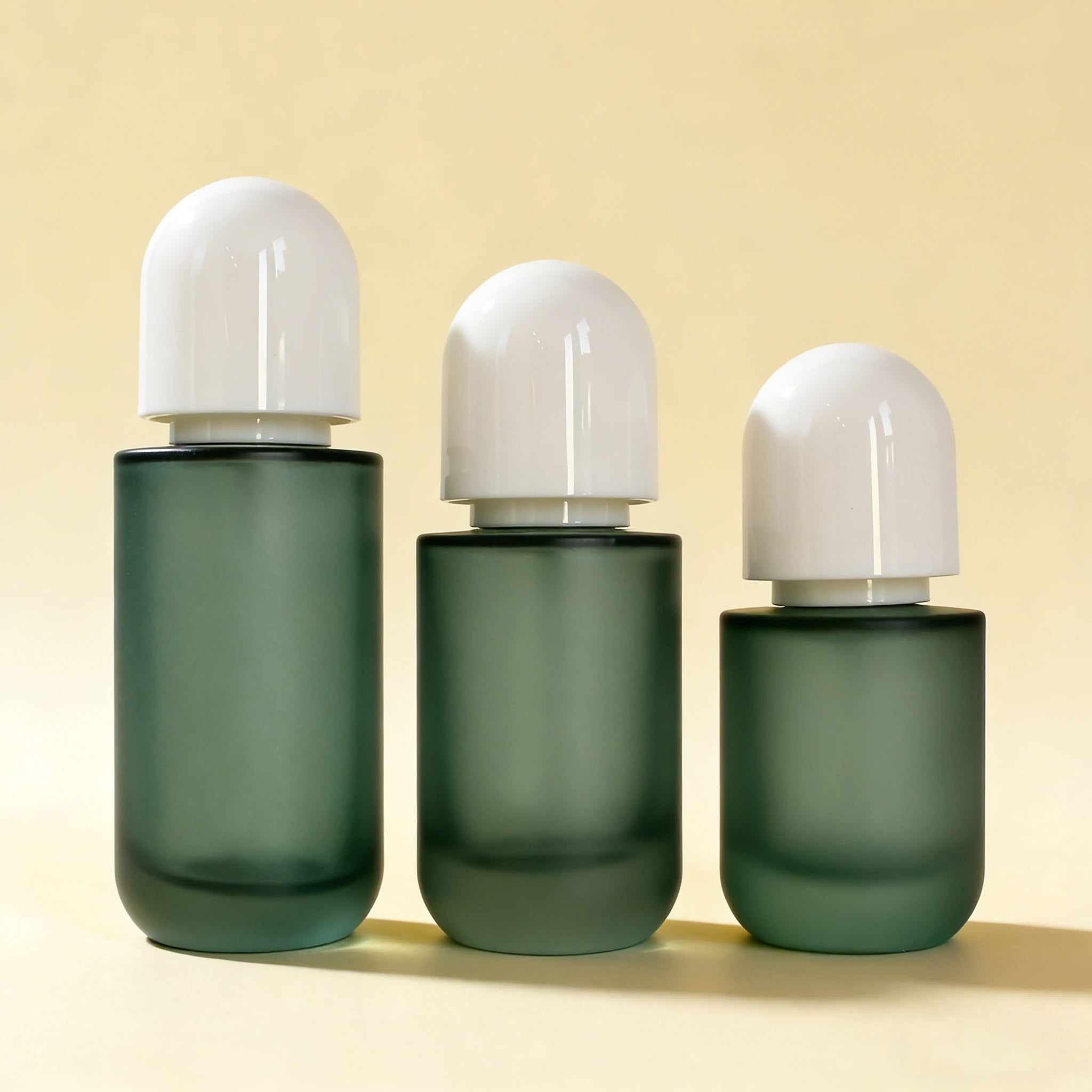 20ml 30ml 50ml Small Mini Glass Lotion Essential Oil Serum Bottle with Lotion Pump for Eye Essence - 图片 4