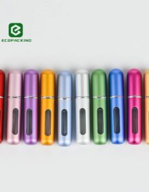 Empty 5ml Metal Spray Bottle Aluminium Portable Refillable Perfume Atomizer