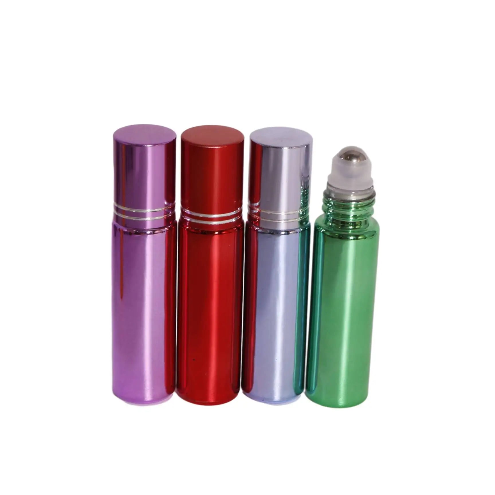 Ready to Ship 5ml 10ml Gold Silver Black Plating Glass Roll on Bottles 10 ml Roller Bottle for Essential Oil With Roller Balls - 图片 3