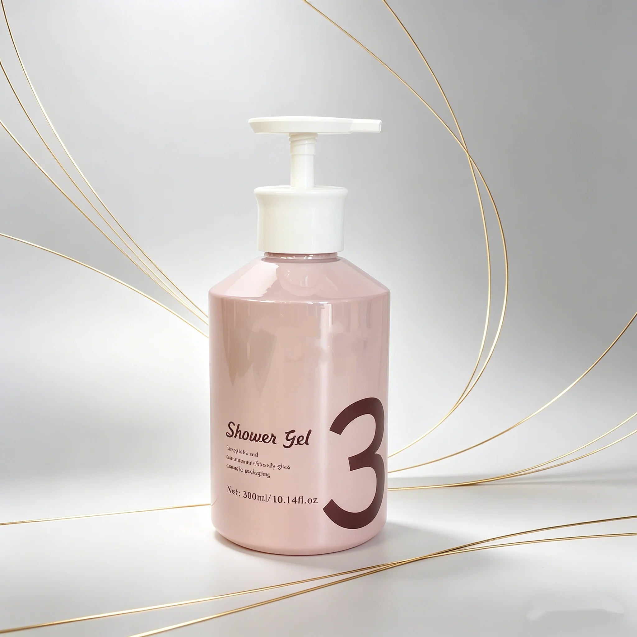 Custom 300ml 500ml Empty Glass Round Pump Sprayer Lotion Bottle Hand Wash Bottle Shampoo Soap Bottles for Cosmetic Packaging - 图片 6