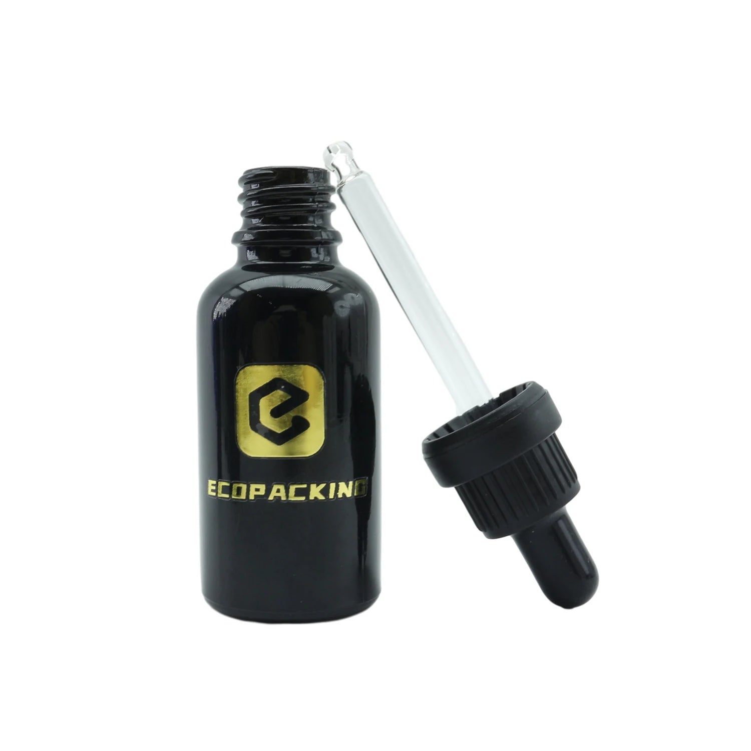 Hot Sale Perfume Oil Bottle 5ml 10ml 15ml 20ml 30ml 50ml 100ml Black Olive Oil Glass Dropper Bottle - 图片 3