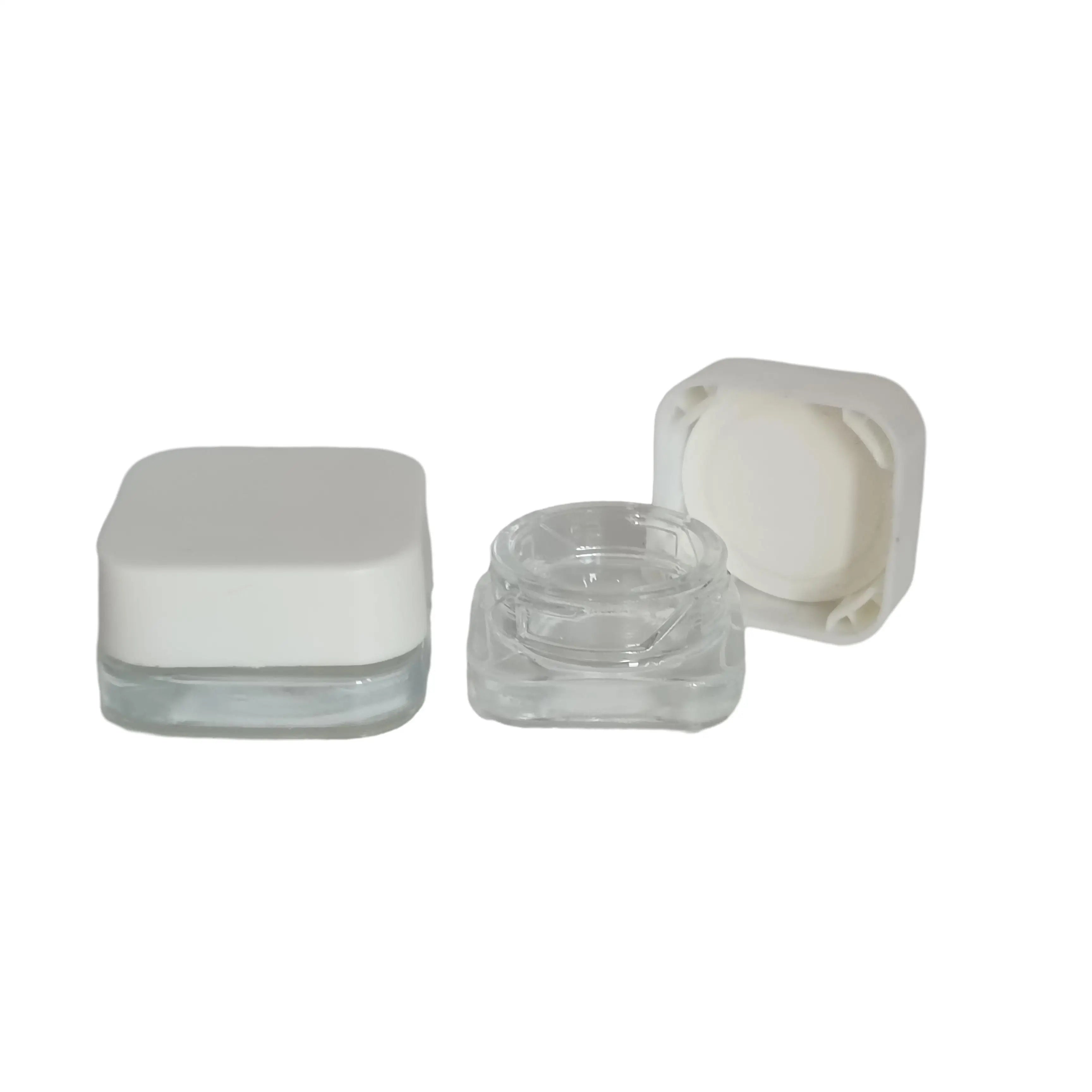 5ml 7ml 9ml Divider Cosmetic Wax Oil Concentrate Glass Jars with Child Resistant Lid for Eye Cream Hair Wax Lip Balm Container - 图片 4