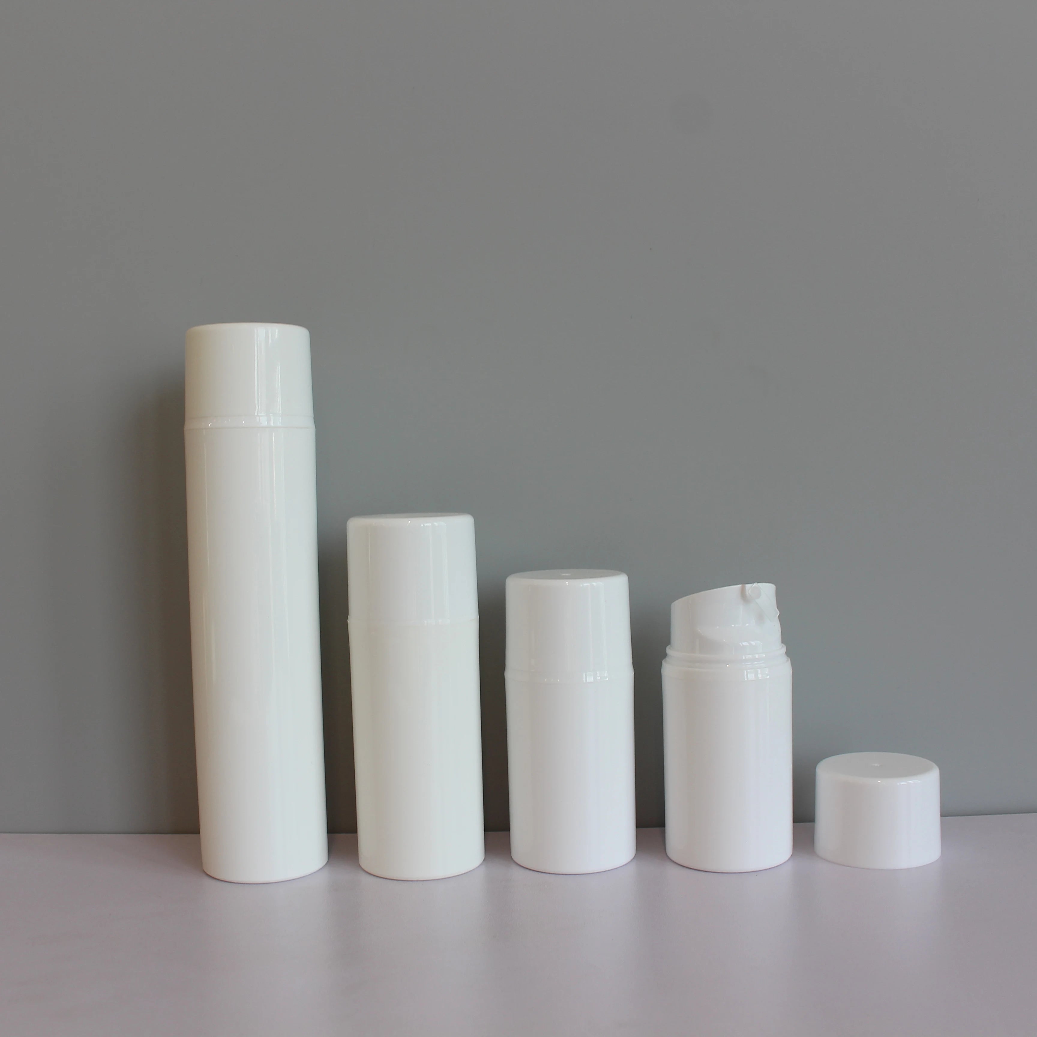 Recyclable 50 ml 100 ml PP Plastic Airless Pump Bottle Airless Bottles Cosmetic Lotion Skincare Sunscreen Serum Containers - 图片 4