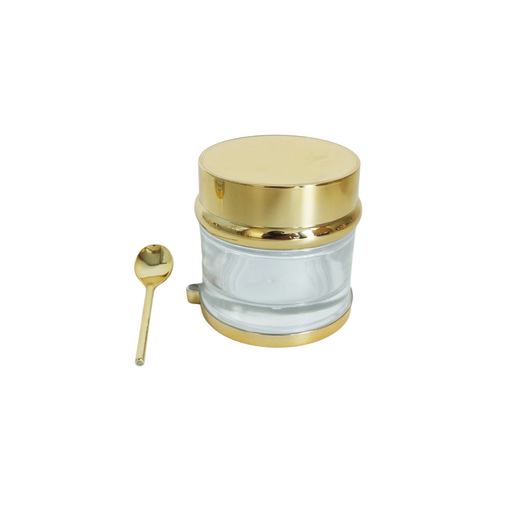 Luxury High-End 30ml 50ml 80ml Round Glass Cosmetic Cream Jars with Spatula Spoon for Eye Cream Mascara Skin Care Serums - 图片 6