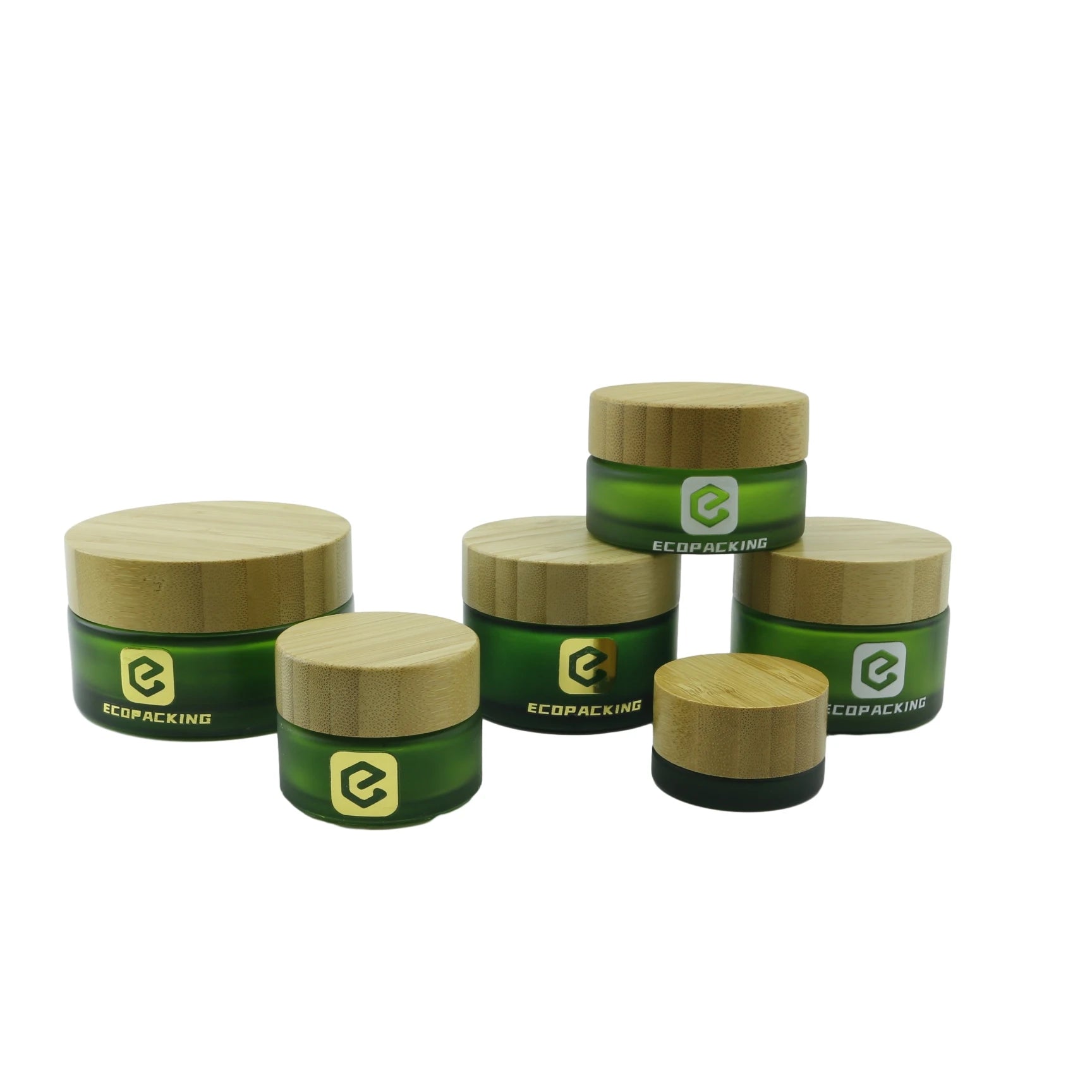 5g 15g 30g 50g 100g 150g 200g 250g Glass Cosmetic Jar Face Body Cream Glass Jar with Bamboo Lids F888 - 图片 5