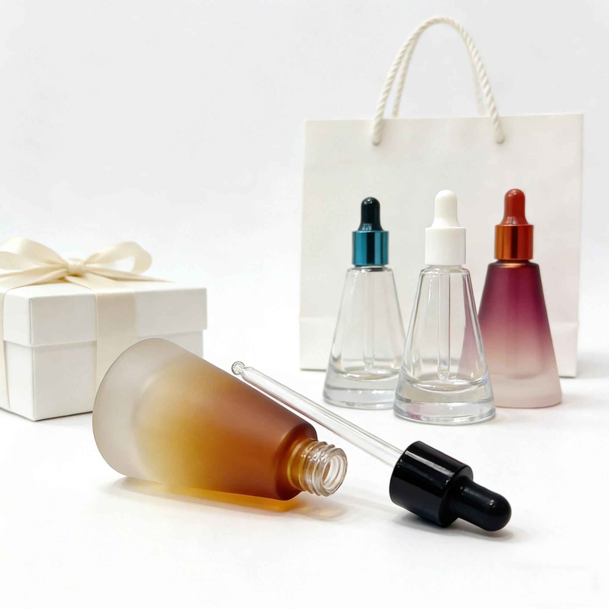 Wholesale 15ml Essential Oil Glass Bottle Empty Brown Frosted Glass Bottle with Dropper Lid for Cosmetic Packaging - 图片 6