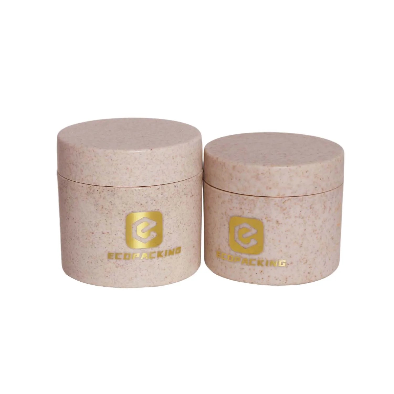 Luxury 10g 20g 30g 50g 100g 150g 200g 250g pink Wheat Straw Cream Jar Container - 图片 5