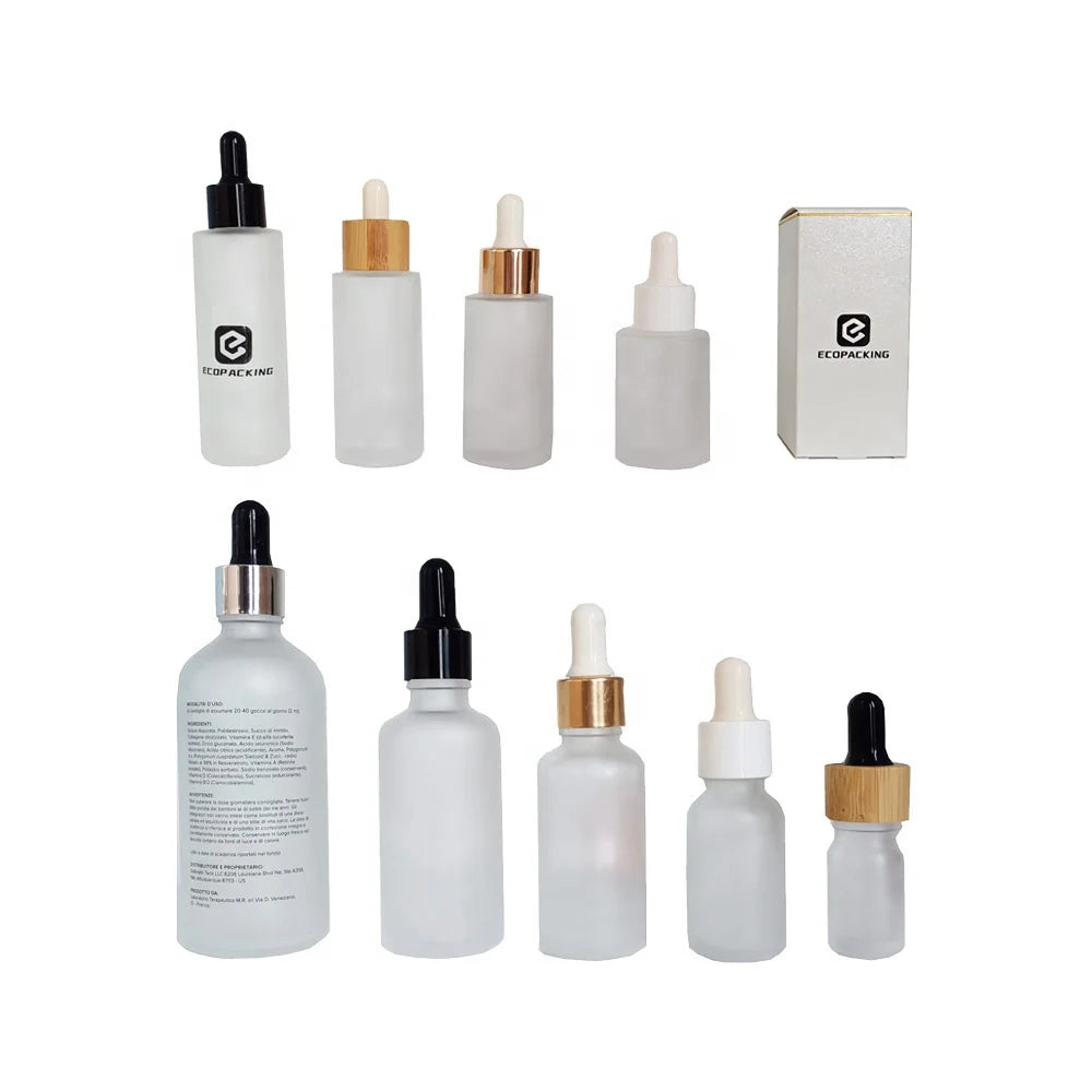 5ml 10ml 15ml 20ml 30ml 50ml 60ml 100ml Frosted Glass Dropper Bottle Essential Oil Cosmetic Dropper Bottle M888