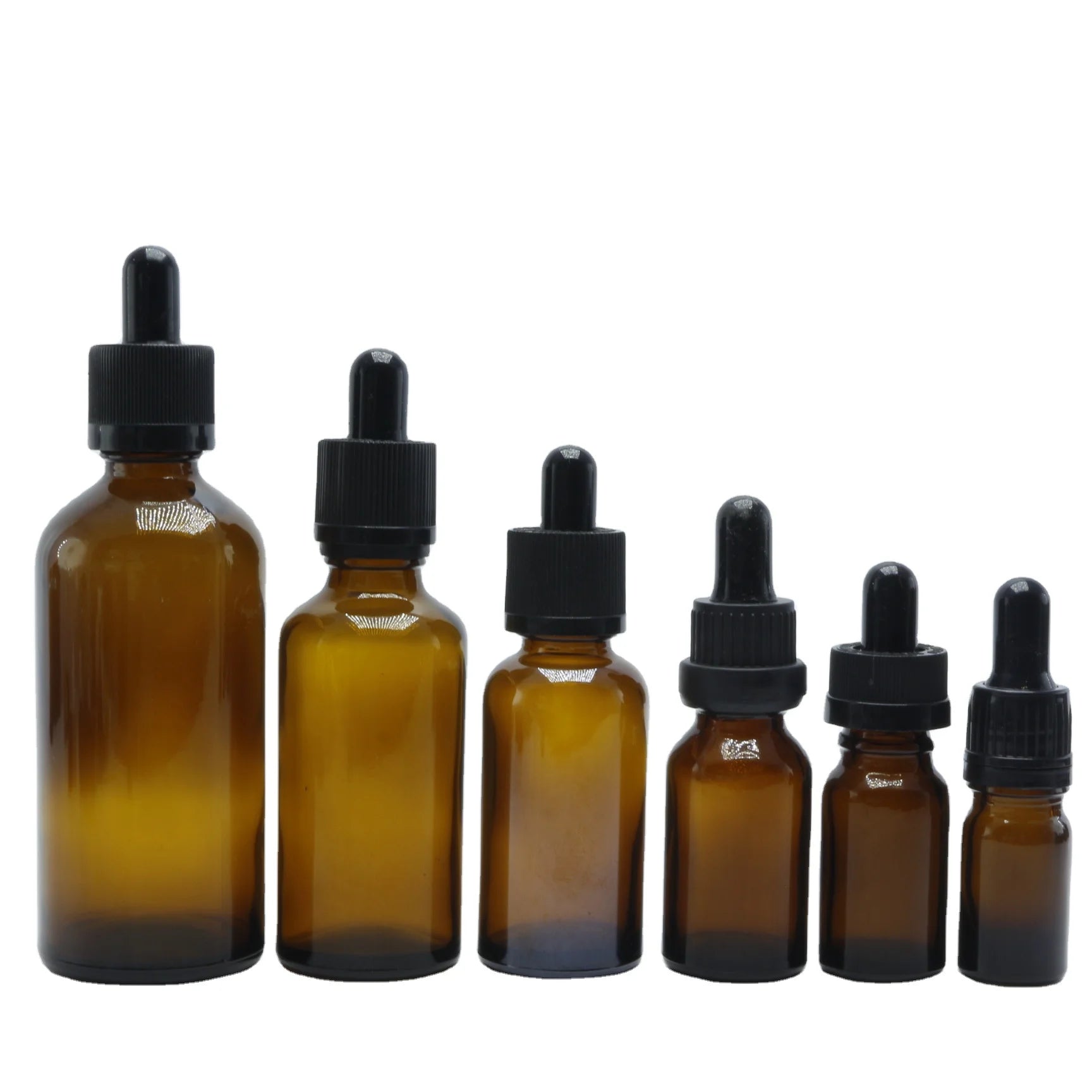1oz 50ml 100ml Amber Bottle Glass Pharmaceutical Dropper Medicine Essential Oil Bottle - 图片 2