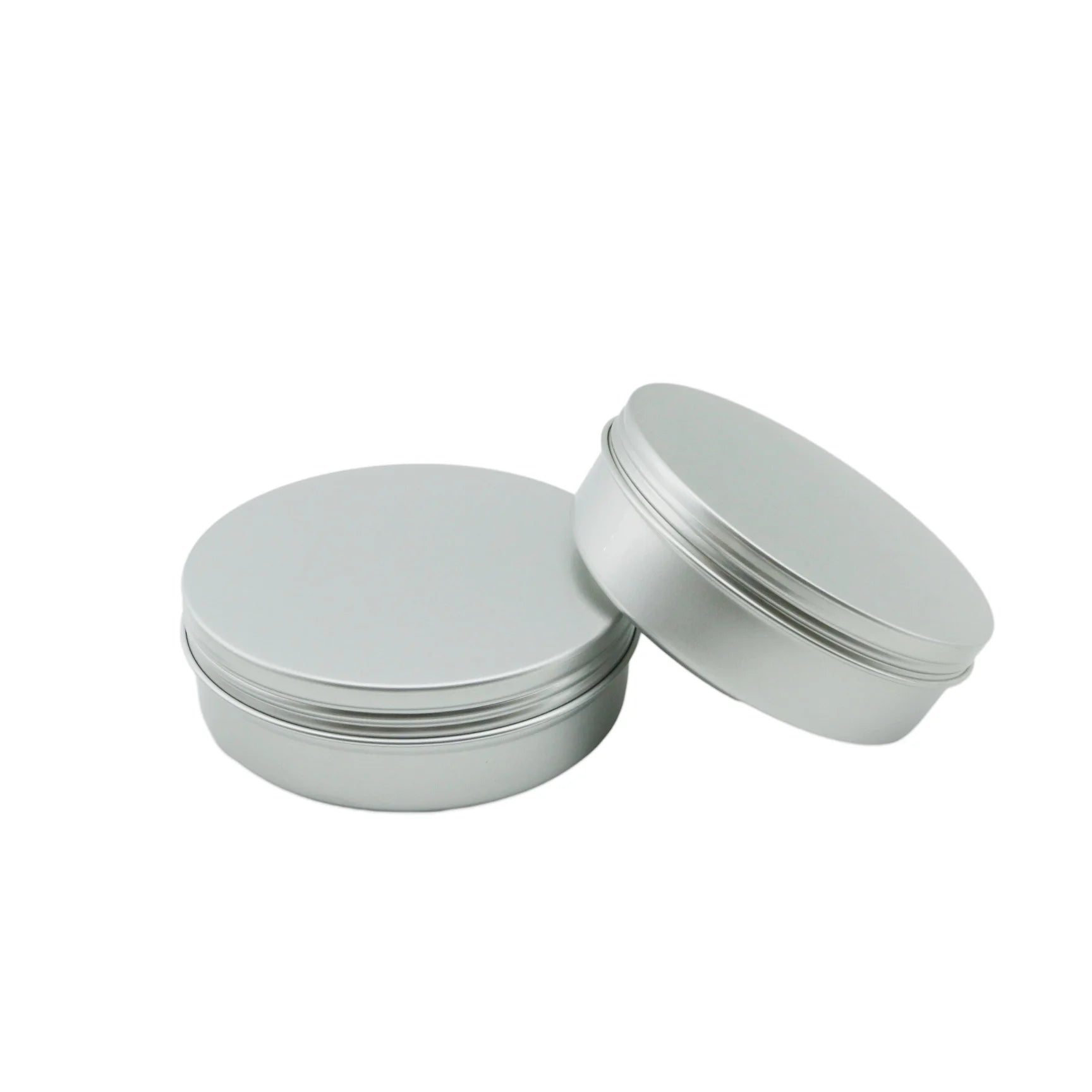 Silver Round Custom Color/size Aluminum Metal Storage Aluminum Jar Packaging for Cosmetics