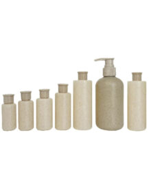 Eco Friendly Shampoo Bottle 30ml 40ml 50ml 60ml 100ml 500ml Biodegradable Wheat Straw Shower Gel Bottle for Body Wash FFF8888