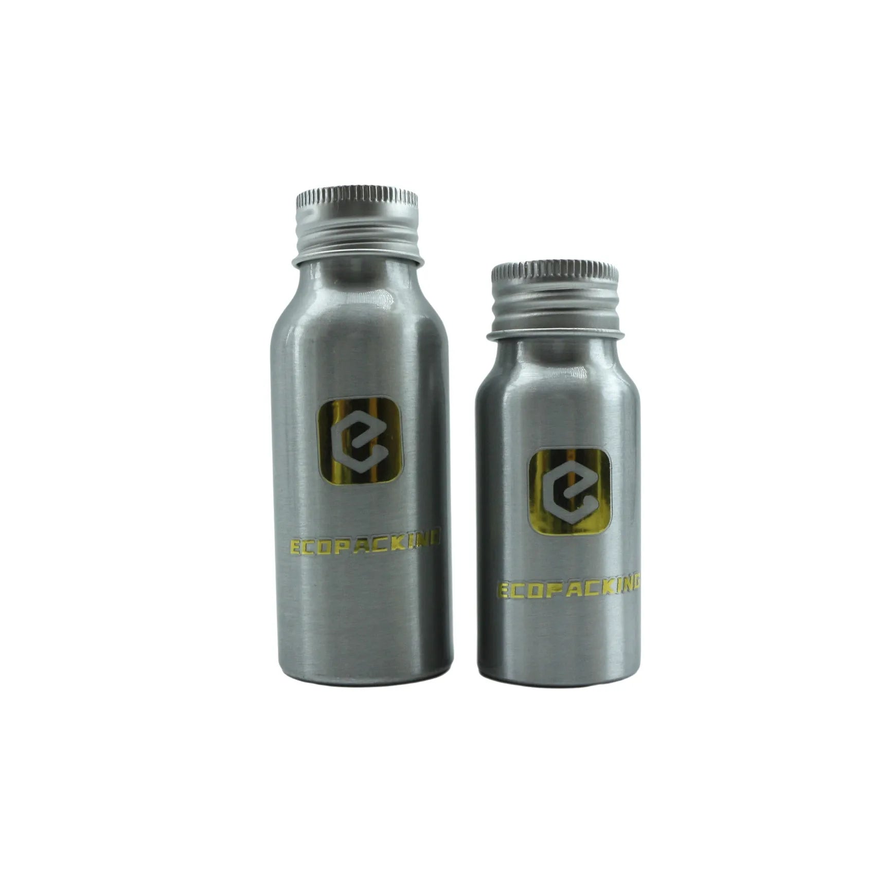Wholesale 50ml 100ml 250ml 500ml Empty Aluminum Water Bottles Cosmetic Silver Aluminum Bottle With Screw Lid - 图片 2