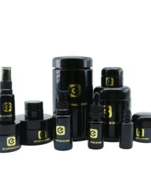 5ml 10ml 15g 30g 50g 60g 100g 120g 200g 250g 500g Width Mouth UV Black Dark Violet Bottle Glass  Jar with Bakelite Lids