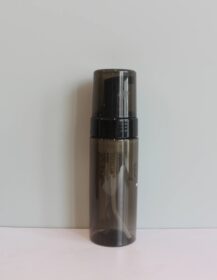 Luxury Black Translucent Foam Hand Soap Dispenser Pump Bottle for Face Cleanser Lash Foam Bottle Custom OEM